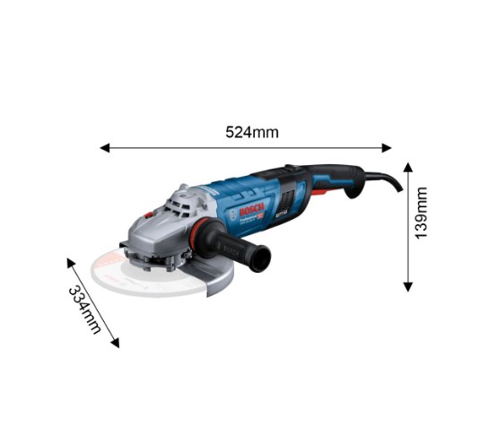 Bosch GWS 30-230 B Professional Angle Grinder – Industrial Grade 230mm Angle Grinder for Heavy Duty Cutting, Grinding, and Construction Applications